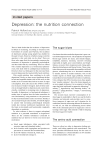 Depression: the nutrition connection