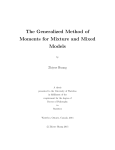 The Generalized Method of Moments for Mixture and