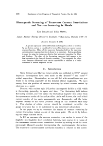 Diamagnetic Screening of Transverse Current