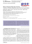 Boron induced charge traps near the interface of Si/SiO2 probed by