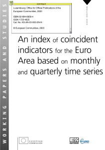 AN INDEX OF COINCIDENT INDICATORS FOR THE EURO AREA