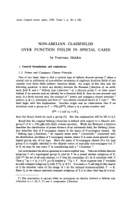 non-abelian classfields over function fields in special cases