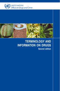 Terminology and information on drugs