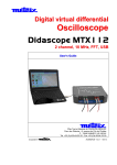 Oscilloscope Didascope MTX112