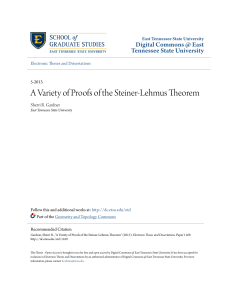 A Variety of Proofs of the Steiner-Lehmus Theorem