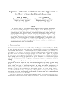 A Quotient Construction on Markov Chains with