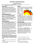 The Earth`s Internal Structure Descriptions and Explanations