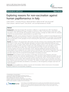 Exploring reasons for non-vaccination against human