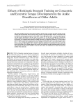 Effects of Isokinetic Strength Training on Concentric and Eccentric
