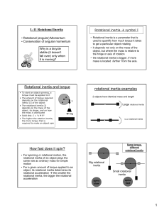L-11 Rotational Inertia symbol I