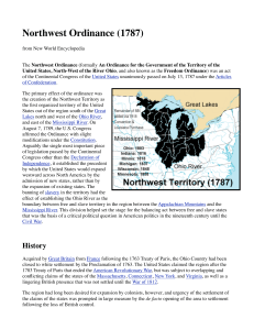 Northwest Ordinance (1787)