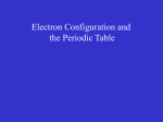 The electron configuration is