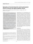 Dynamics of lateral ventricle and cerebrospinal fluid in normal and