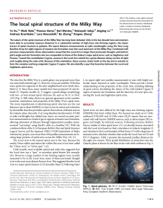 The local spiral structure of the Milky Way
