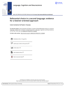 (2016). Referencial choice in a second language
