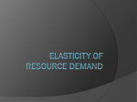 Elasticity of Resource Demand