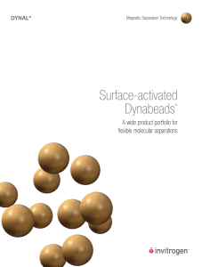 Surface-activated Dynabeads