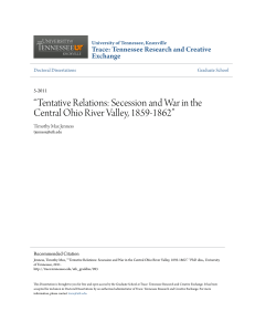 “Tentative Relations: Secession and War in the Central Ohio River