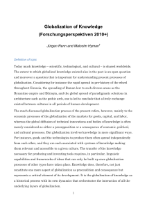 Globalization of Knowledge (Forschungsperspektiven 2010+)