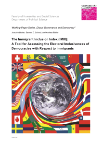 The Immigrant Inclusion Index (IMIX)