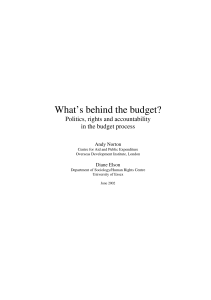 What`s Behind the Budget? - Overseas Development Institute