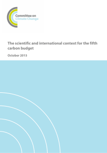The scientific and international context for the fifth