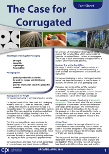 The Case for Corrugated - Confederation of Paper Industries