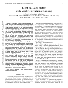 Light on Dark Matter with Weak Gravitational Lensing