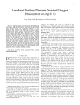 Localized Surface Plasmon Assisted Oxygen