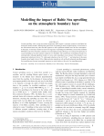 Modelling the impact of Baltic Sea upwelling on the
