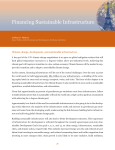 Financing Sustainable Infrastructure
