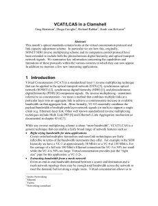 VCAT/LCAS in a Nutshell - Grotto Networking Home