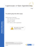 Laparoscopic or Open Appendectomy