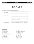 EXAM 3 - University of Utah Physics