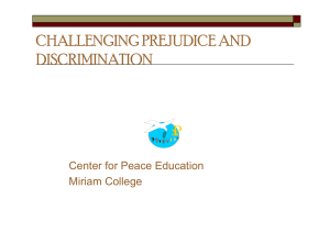 Challenging Prejudice and Discrimination [Compatibility Mode]