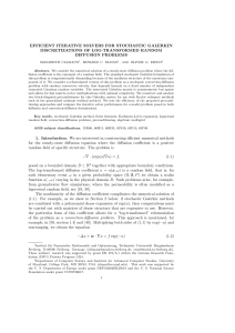 EFFICIENT ITERATIVE SOLVERS FOR STOCHASTIC GALERKIN