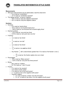 translated mathematics style guide