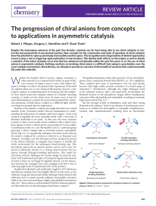 The progression of chiral anions from concepts to applications in