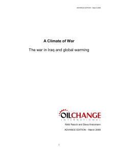 A Climate of War - Oil Change International