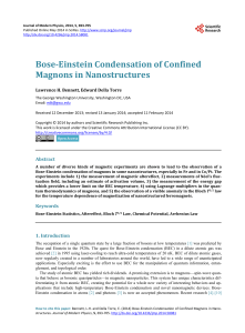 Bose-Einstein Condensation of Confined Magnons in Nanostructures