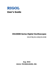 User`s Guide - RIGOL Technologies, Inc.