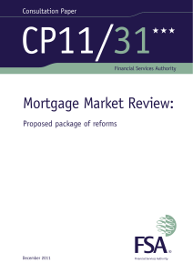 CP11/31 - Mortgage Market Review - updated 1/2/12