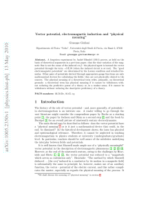 Vector potential, electromagnetic induction and “physical meaning”