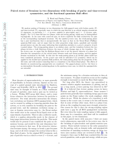 Paired states of fermions in two dimensions with breaking of parity