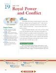 Chapter 19: Royal Power and Conflict