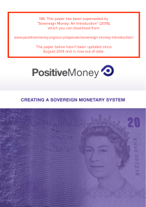 Creating a Sovereign Monetary System