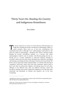 Thirty Years On: Reading the Country and Indigenous Homeliness