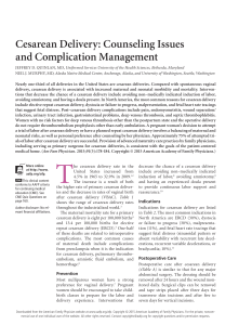 Cesarean Delivery