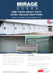1mm thick heavy duty steel roller shutters