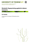 Metabolic fingerprinting applied in diatom taxonomy
